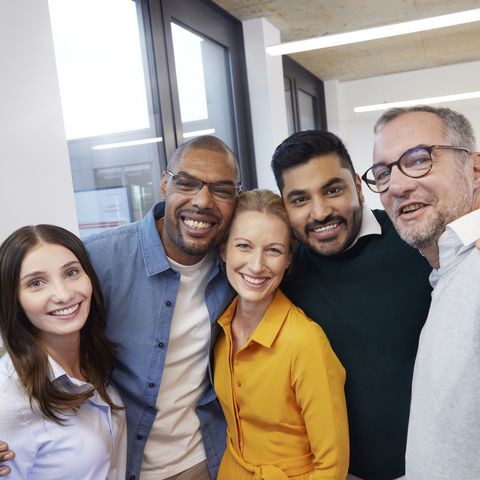 A group of happy Intersnack employees